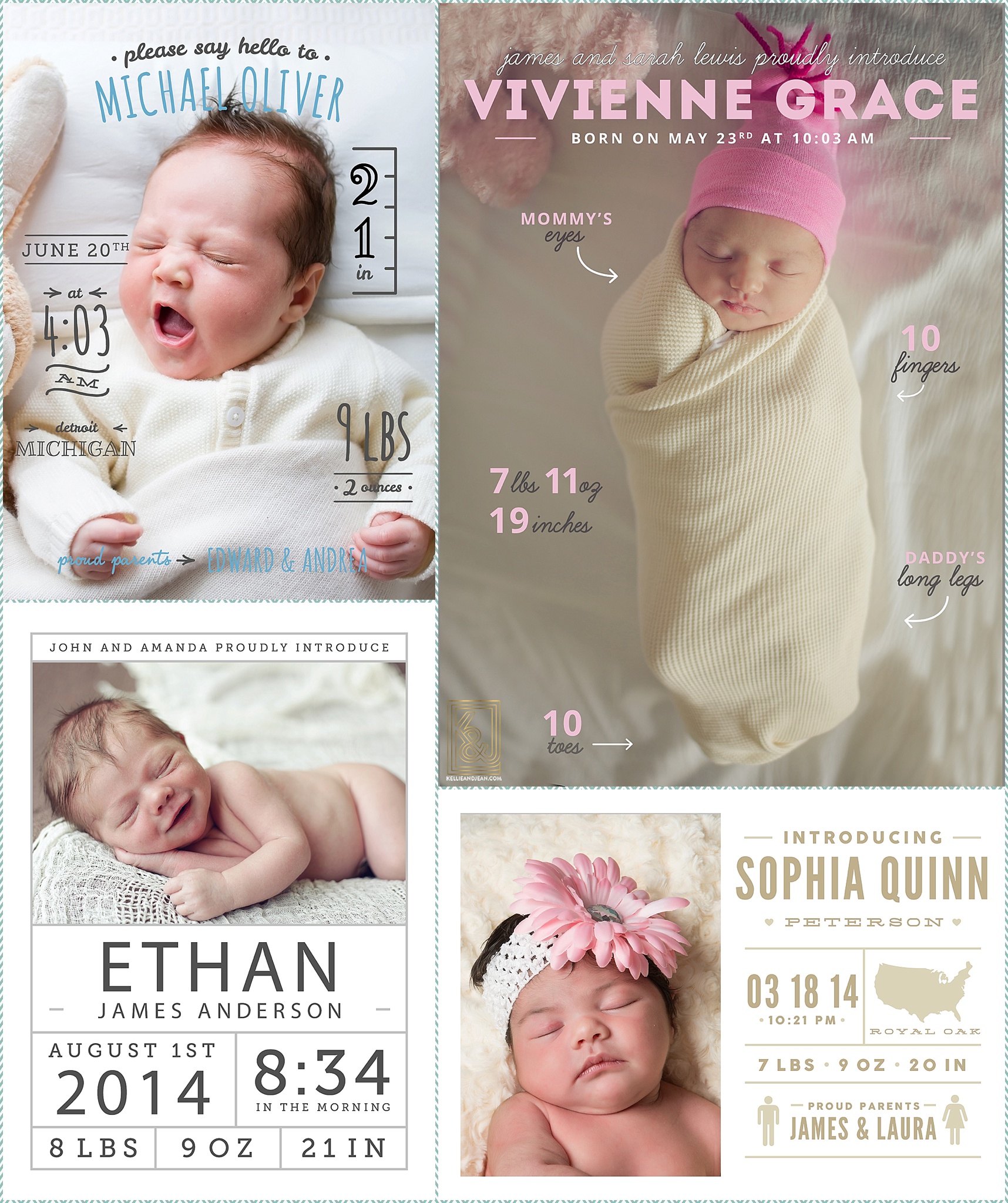 BIRTH ANNOUNCEMENTS BY KELLIE&JEAN PHOTOGRAPHY 2