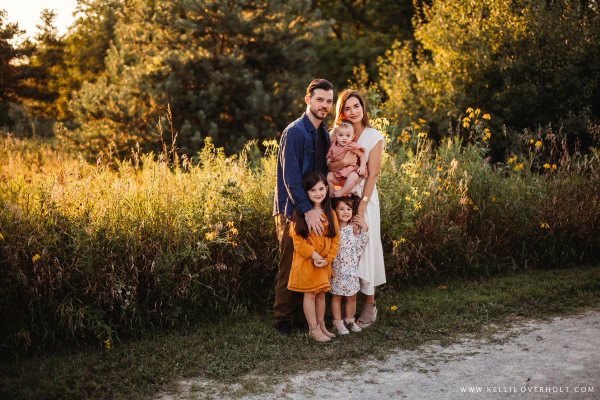 Flower Family session in Clarkston, MI