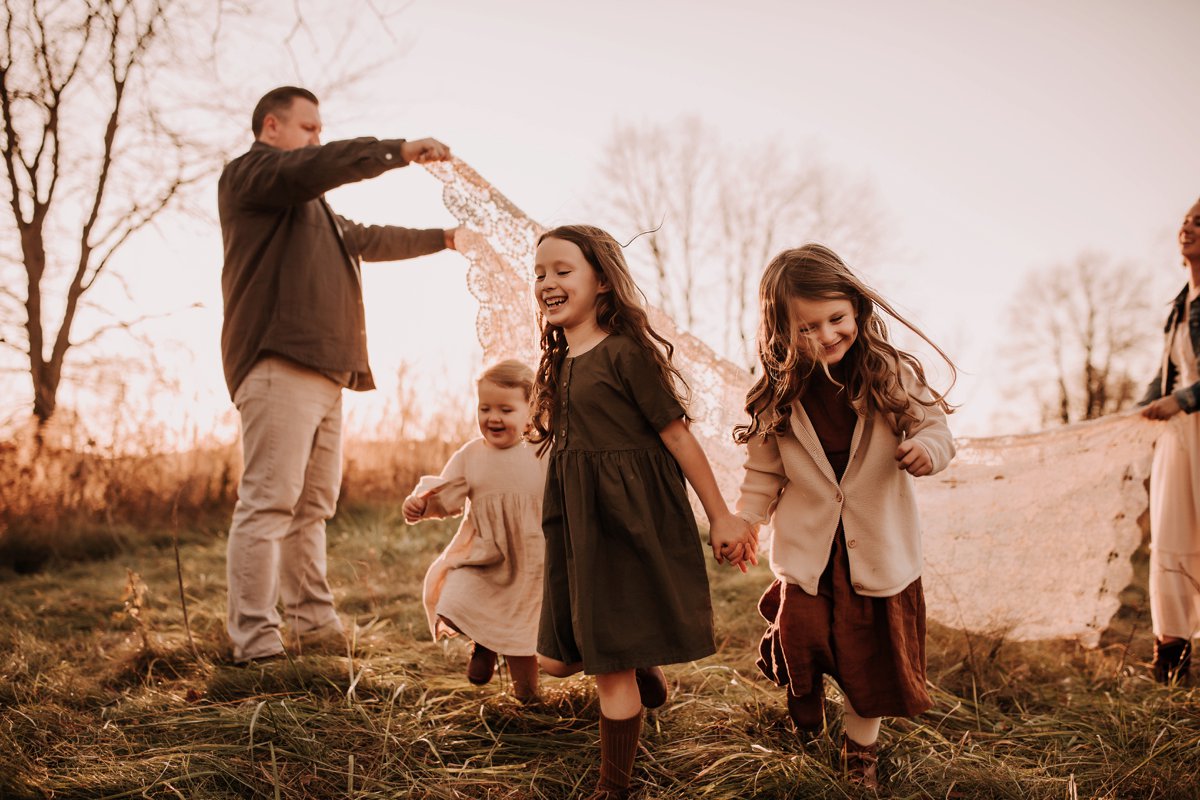 playful family photography michigan