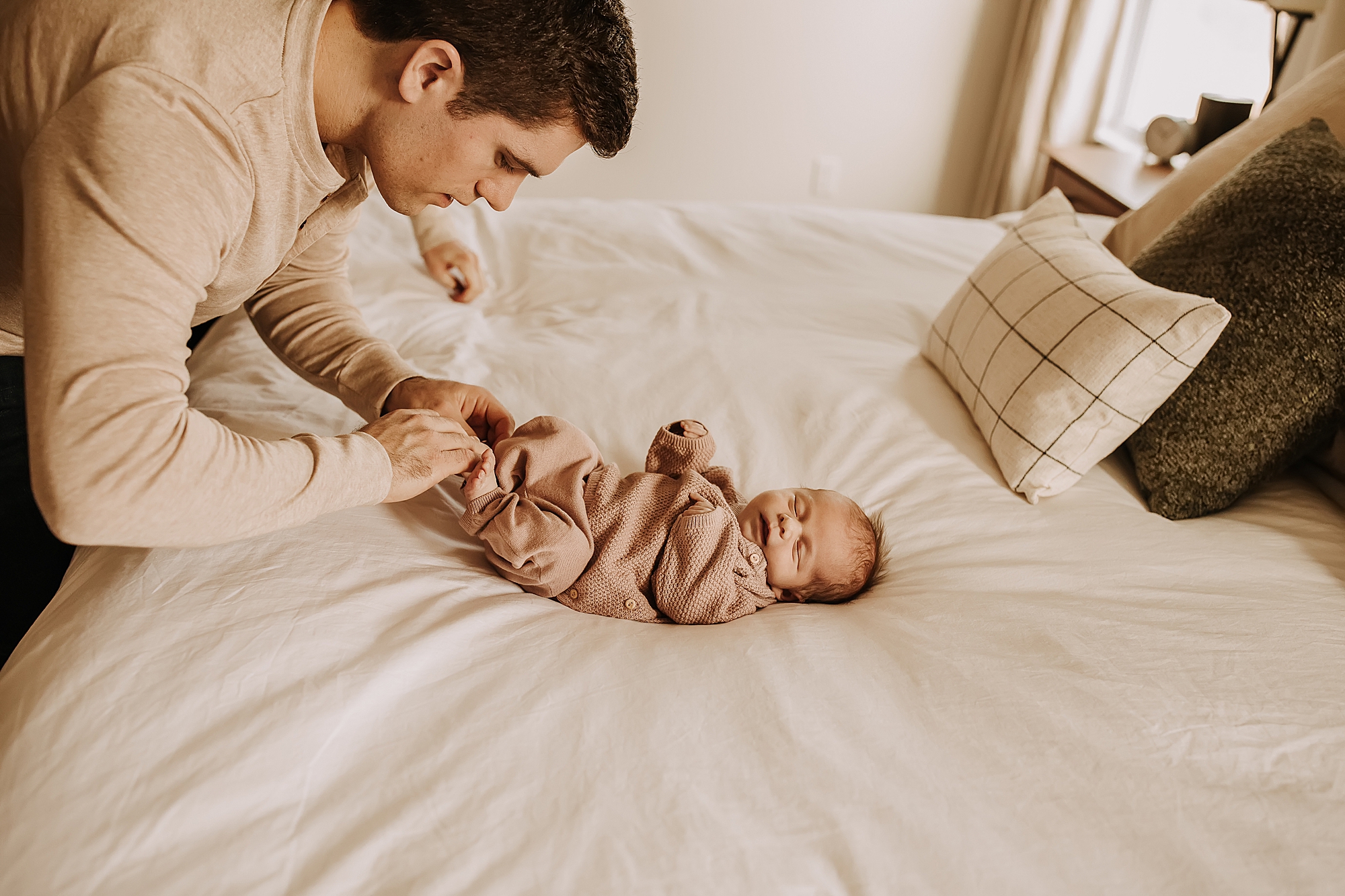 Newborn photos at home