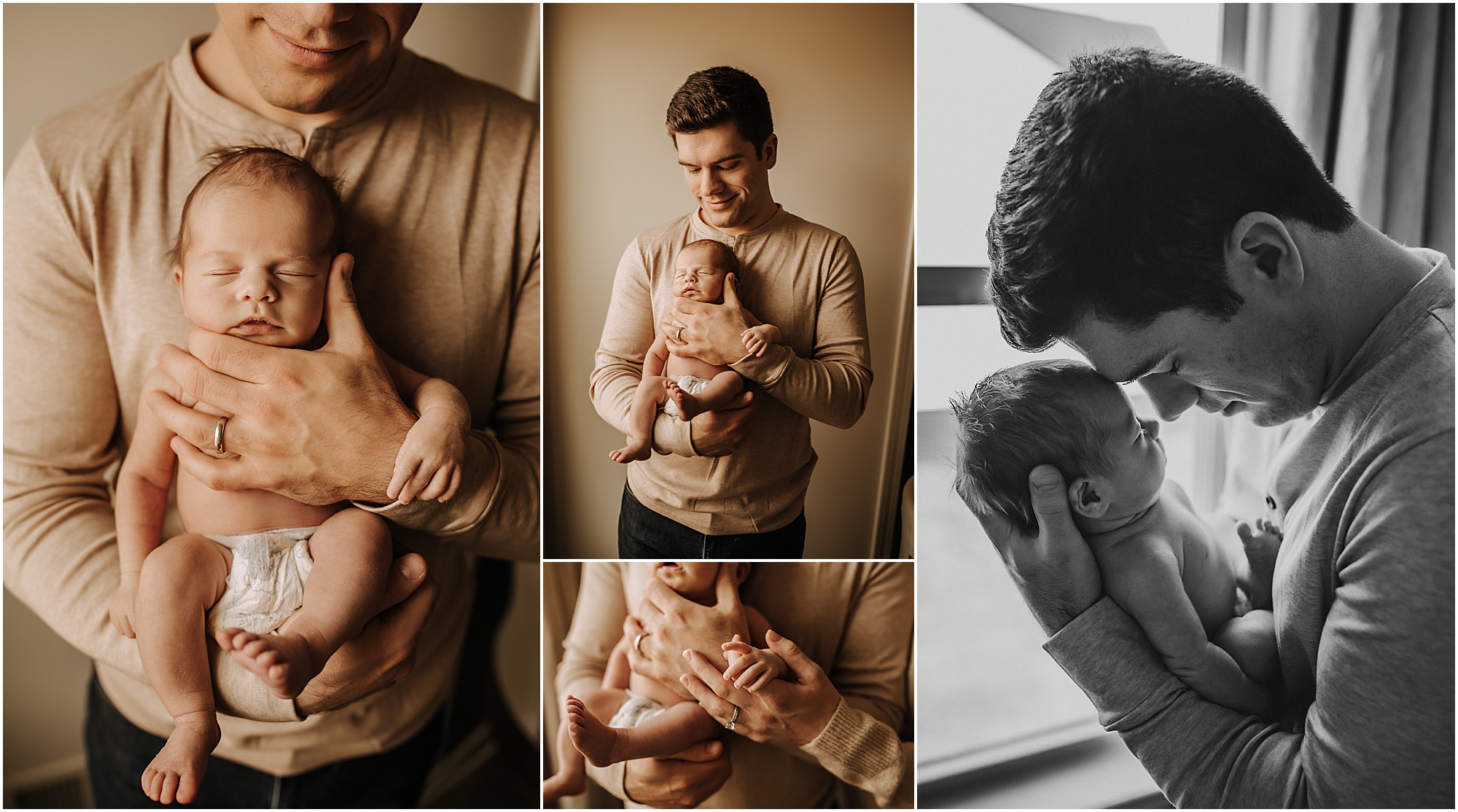 dad and newborn photos mi