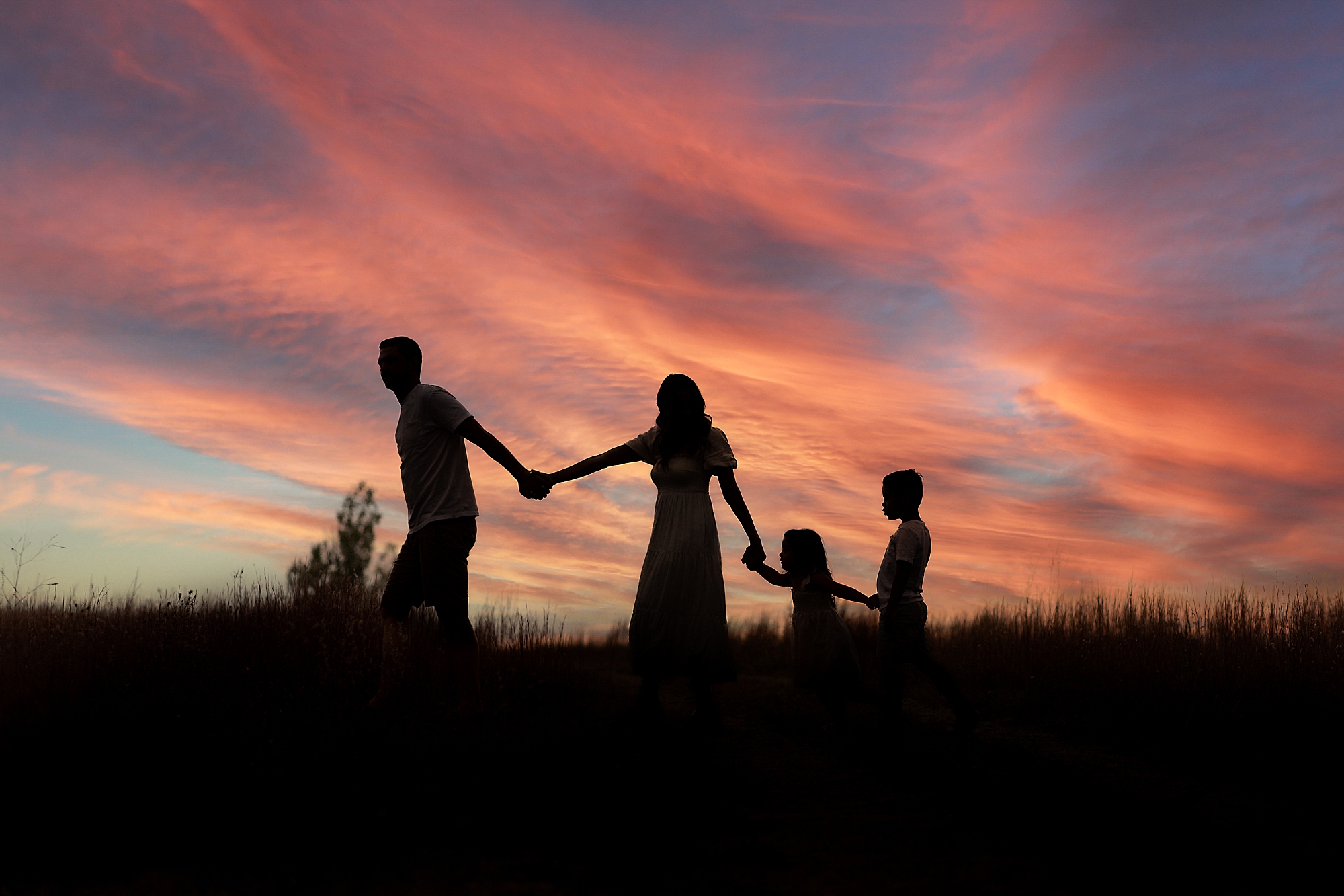 Sunset family pictures michigan