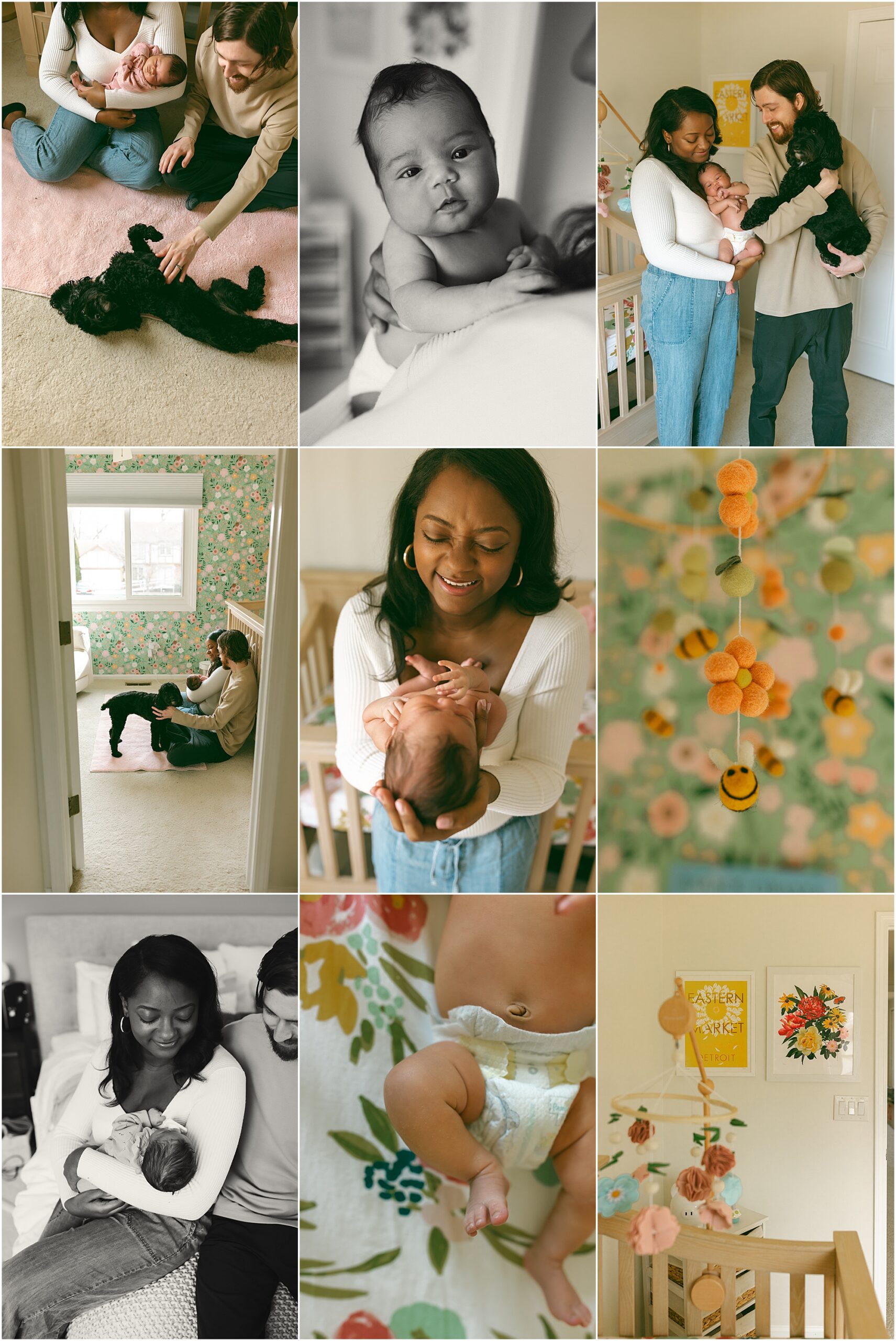 In Home Newborn Session in Milford, MI