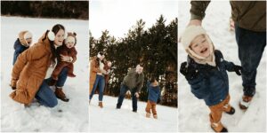 Winter Family Photos Michigan