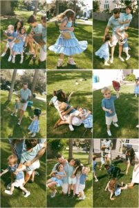 Backyard Family Photos in Milford, MI