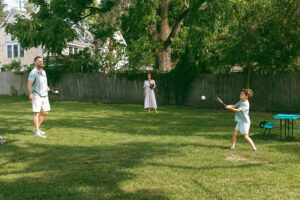 Fun Backyard Family Photos Royal Oak MI