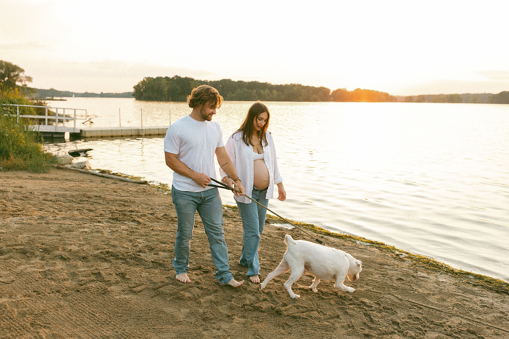 Beach Maternity Pictures Milford MI