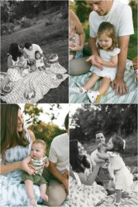 Family Picnic Photoshoot in Brighton, MI