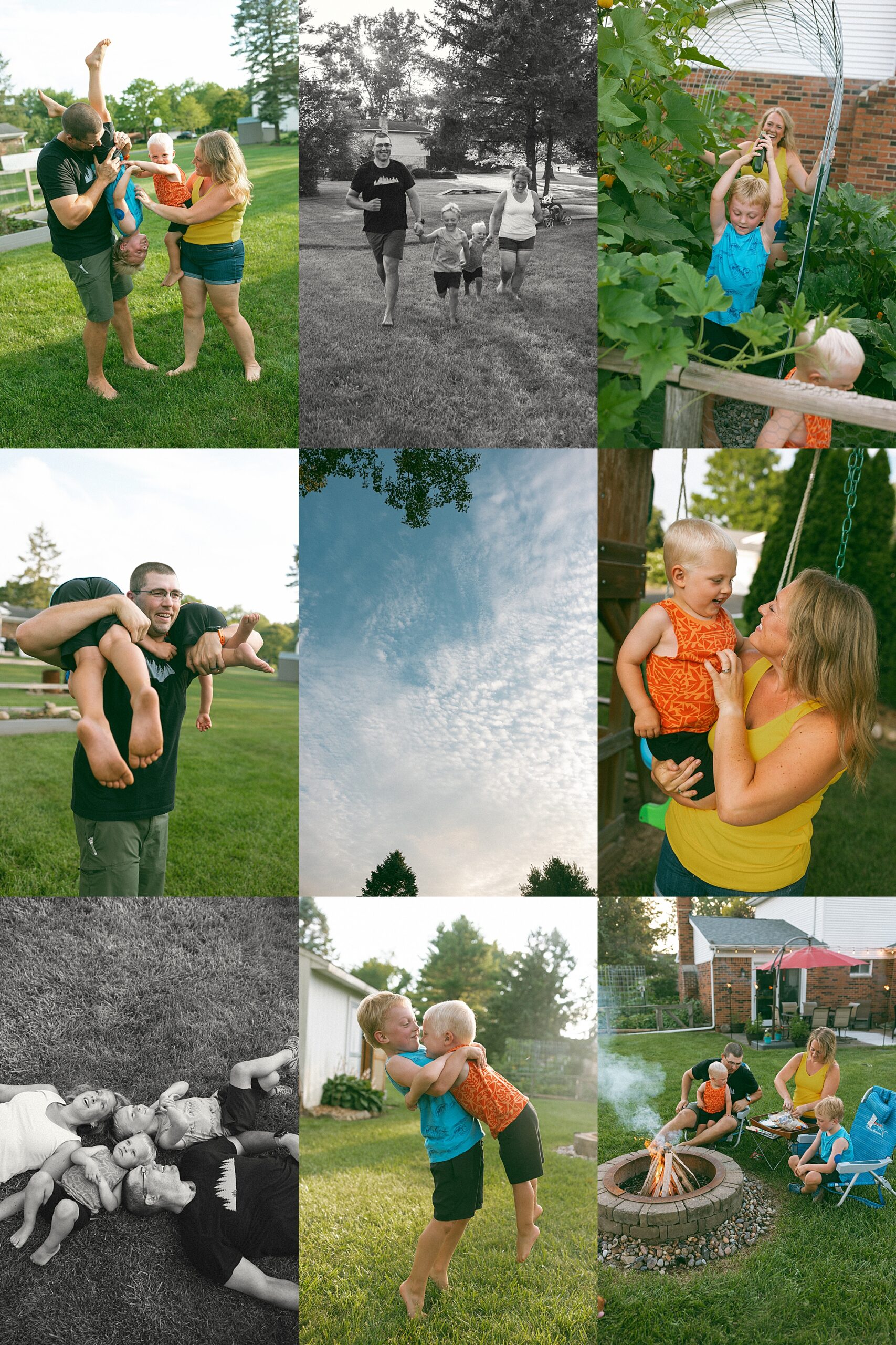 Brighton MI Backyard Family Session
