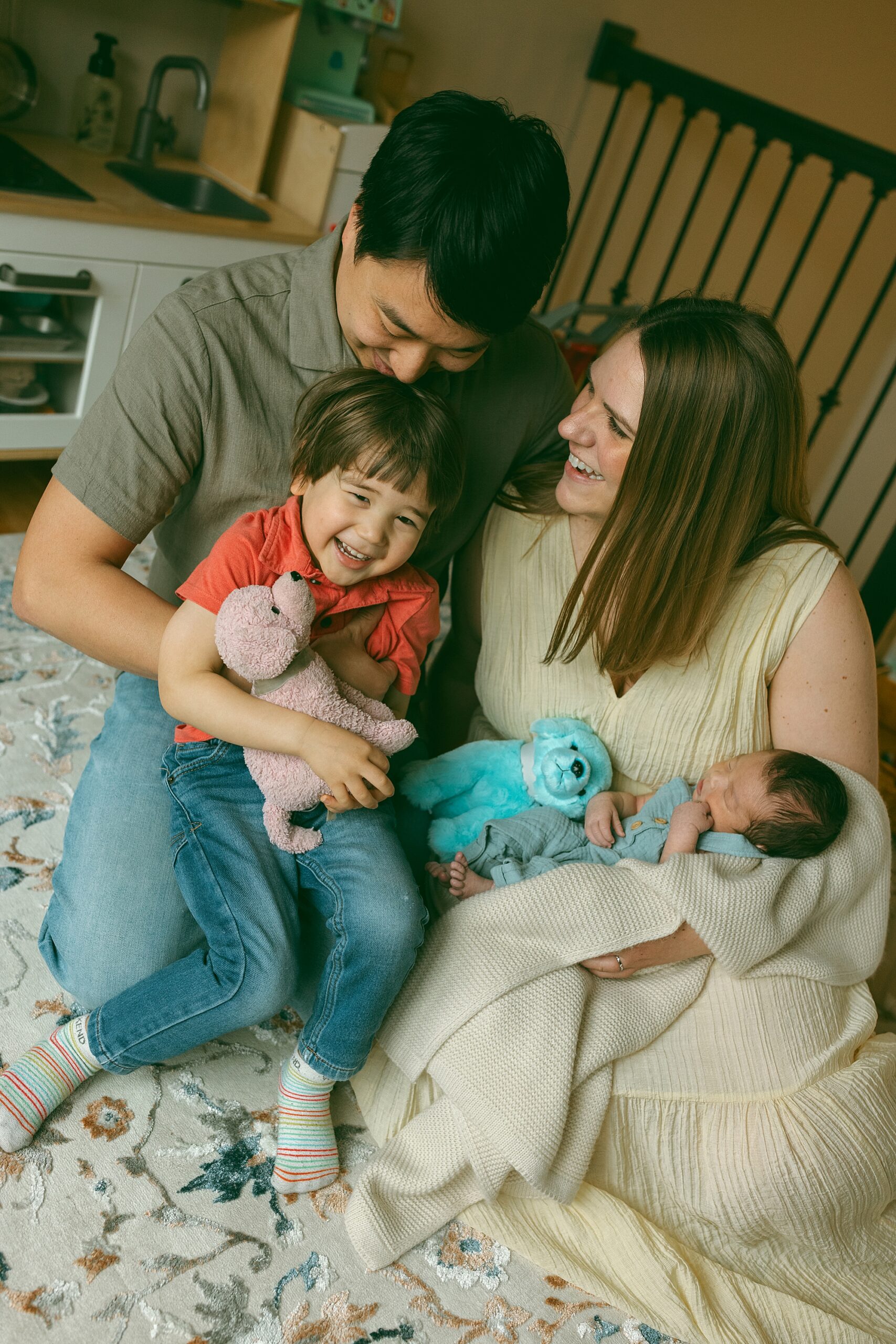Brighton MI In-Home Newborn Session with Big Brother