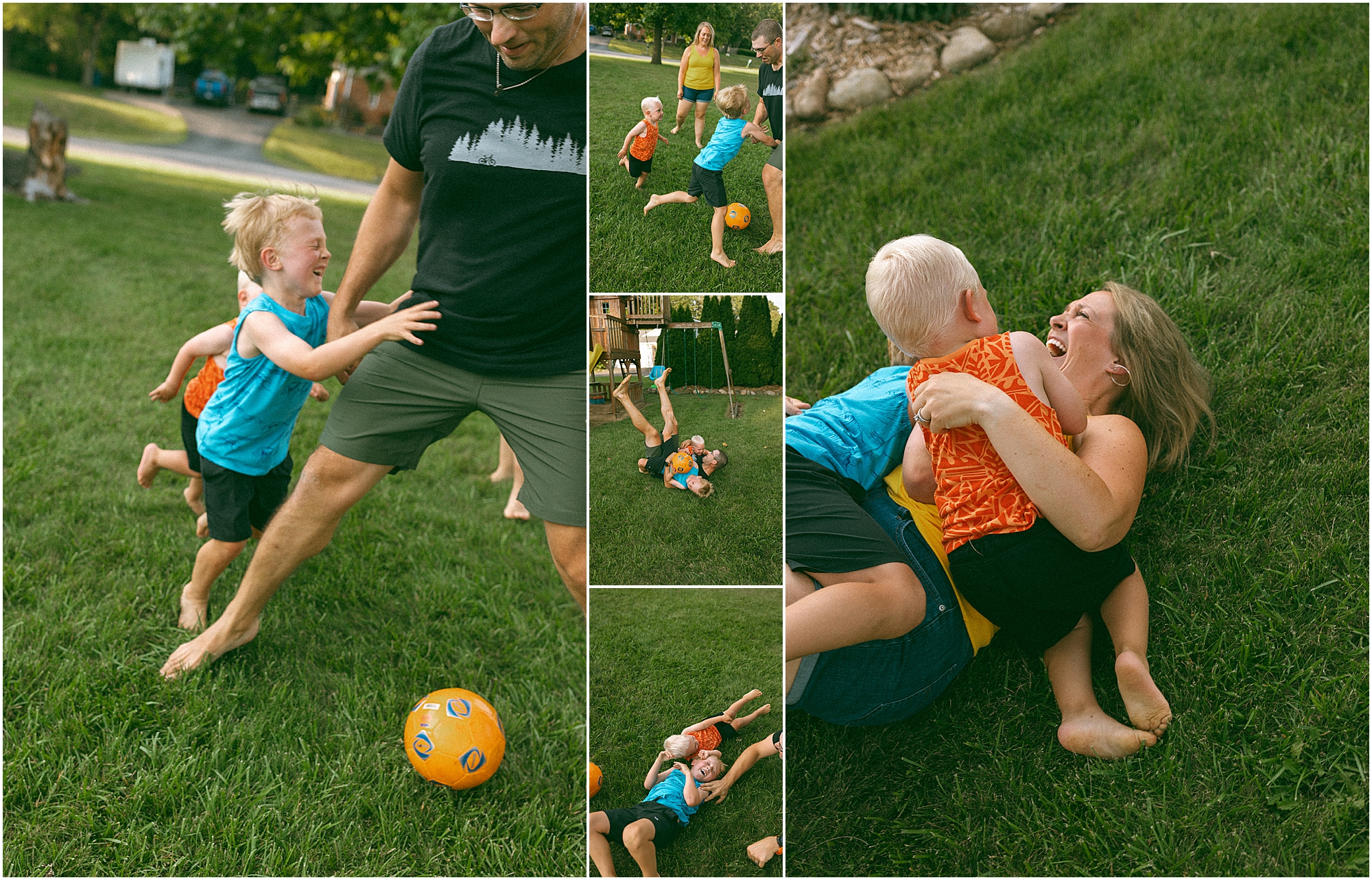Howell MI Backyard Family Session