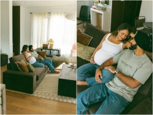 Maternity Pictures at Home Michigan