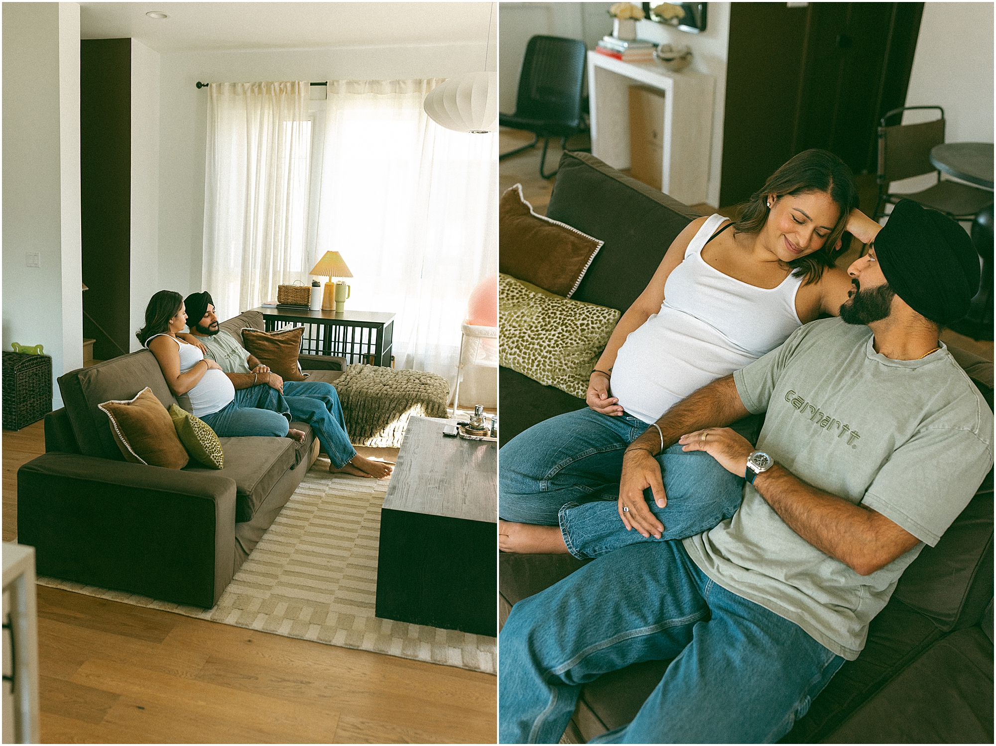 Maternity Pictures at Home Michigan