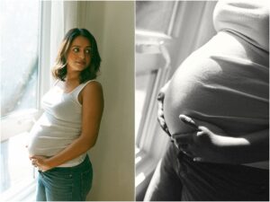 Maternity Pictures at Home Milford MI