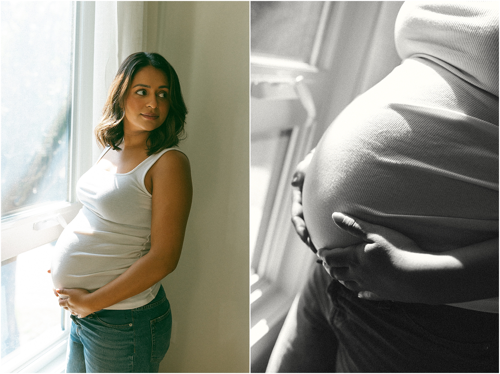 Maternity Pictures at Home Milford MI